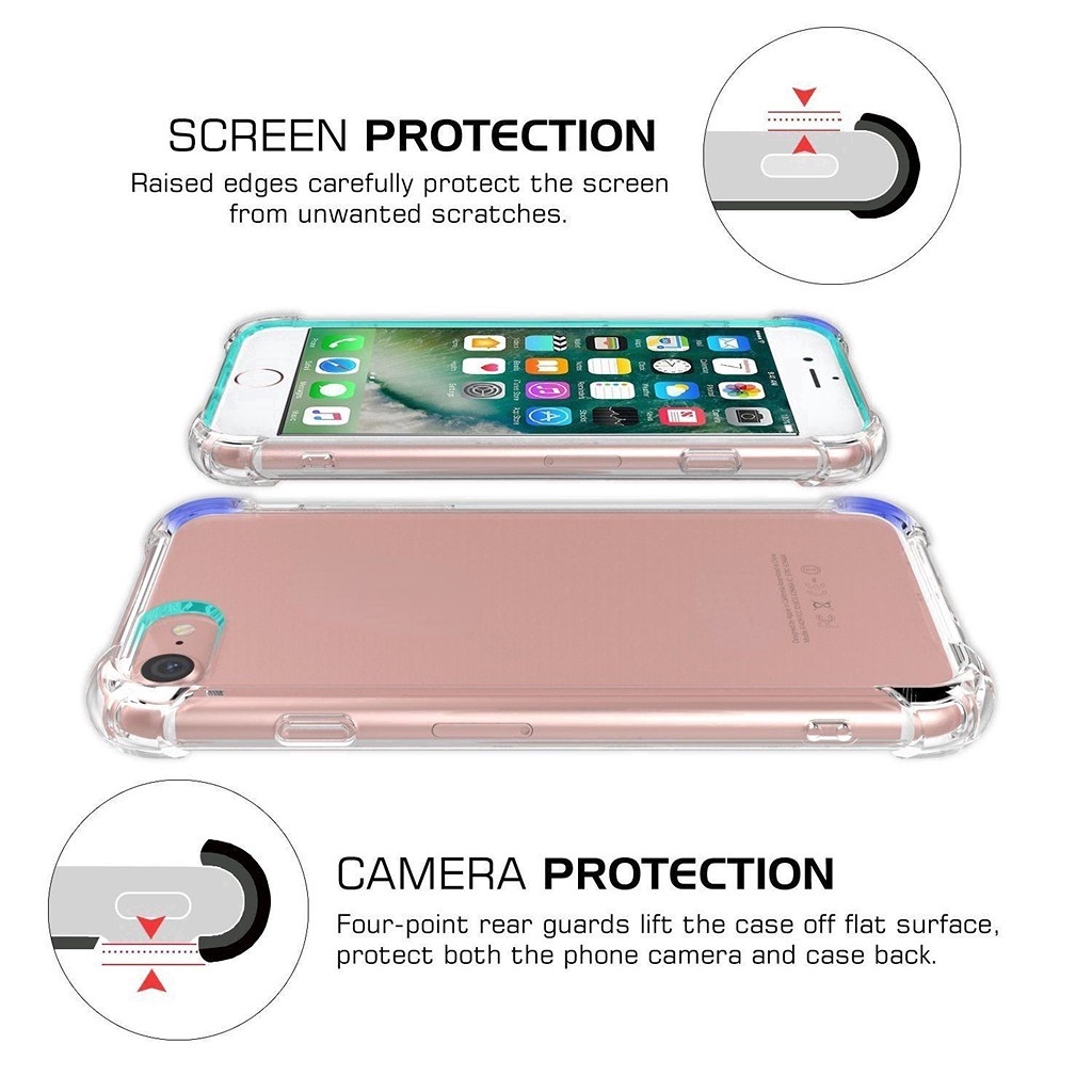 Ốp điện thoại TPU trong suốt cho for iPhone 6/7/8/XCase