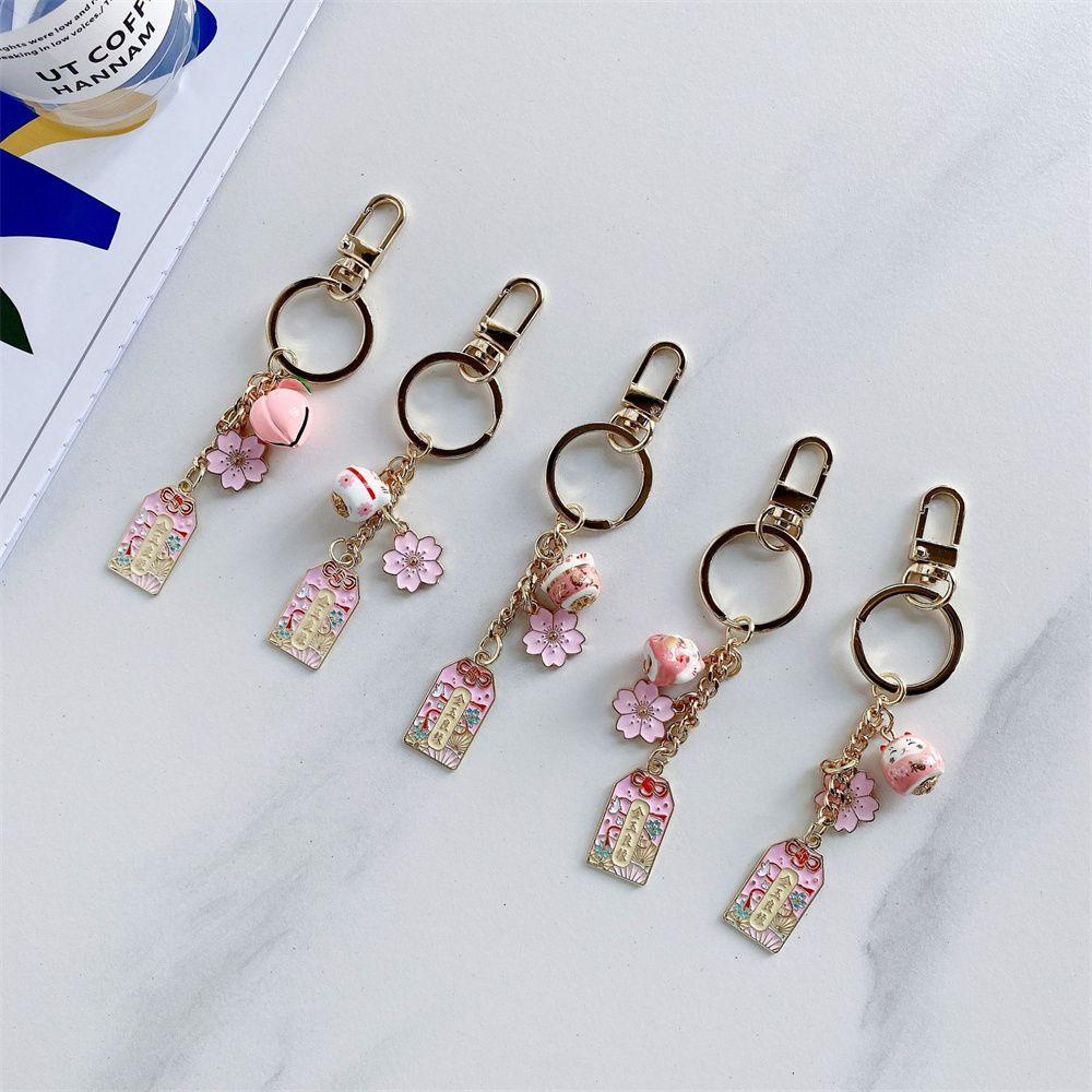 Móc Khóa Hình Chú Mèo May Mắn Hoạt Hình Dễ Thương