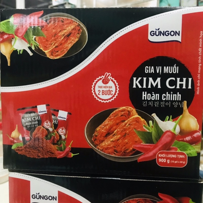 Gia Vị Muối Kim Chi Hoàn Chỉnh GUNGON chuẩn vị Hàn Quốc 60gr