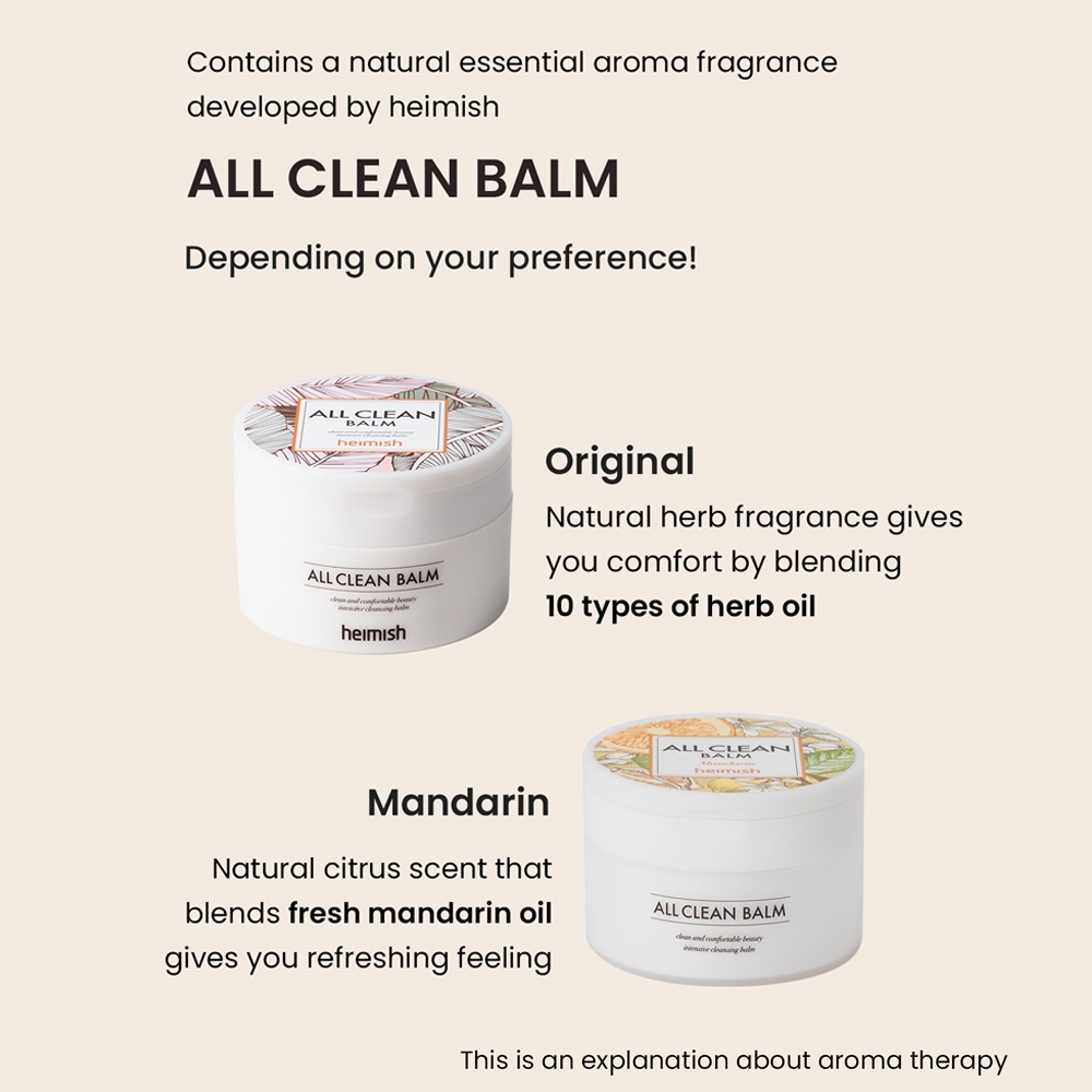 Tẩy trang dạng sáp heimish All Clean Balm 50g và 120g