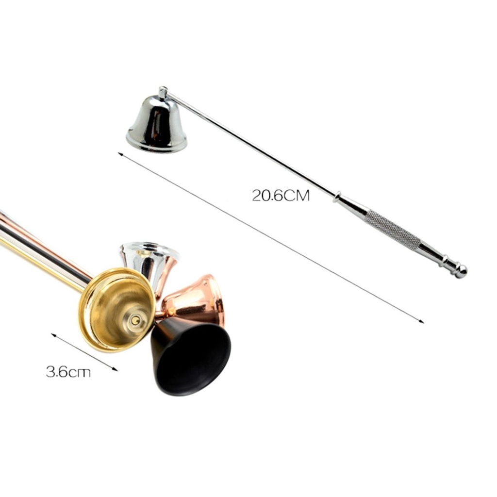 Dụng cụ cắt nến bằng thép không gỉ tay cầm dài màu đen cổ điển
