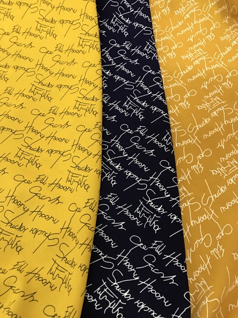 Vải lụa hàn châu chữ cao cấp