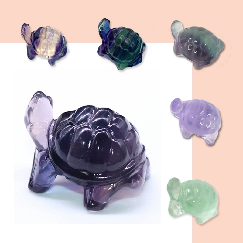 Đá Pha Lê Fluorite Tự Nhiên Mini Nhiều Màu Hình Dạng Dễ Thương Dùng Làm Đồ Thủ Công