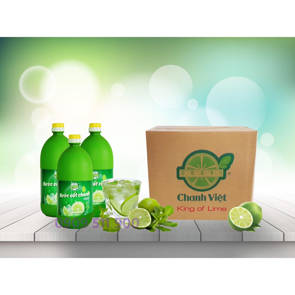 Nước cốt chanh - Thùng 6 chai