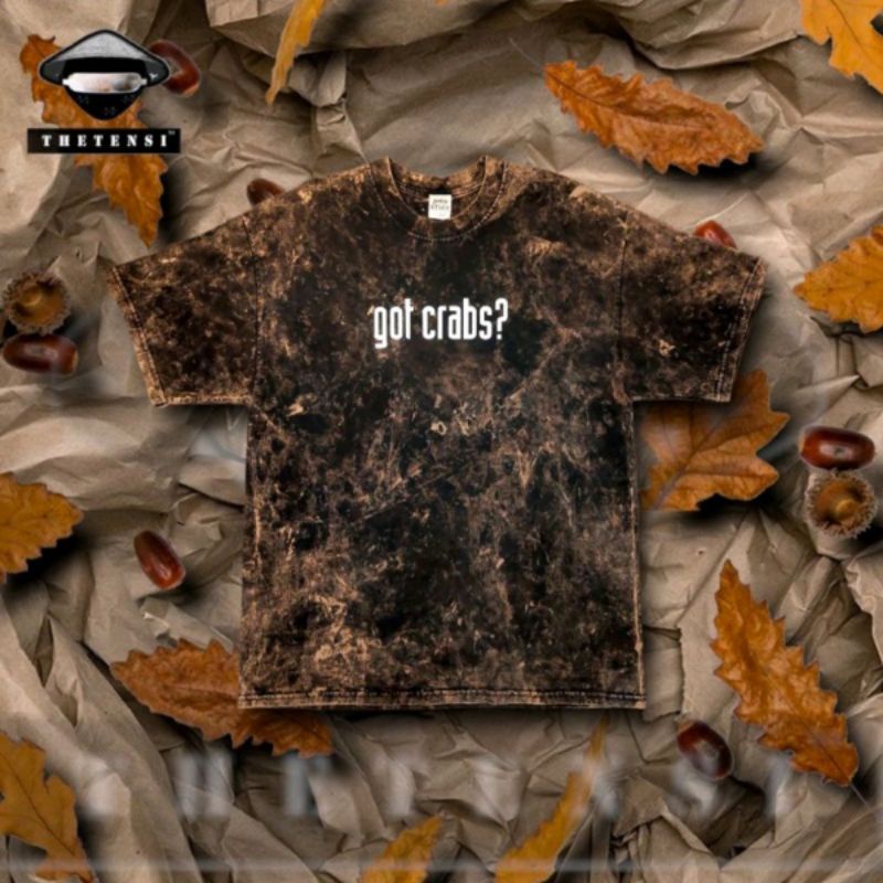 Áo thun Wash phong cách Retro, Vintage, Print Ngẫu Nhiên, 2hand Wash T-shirt by THETENSI