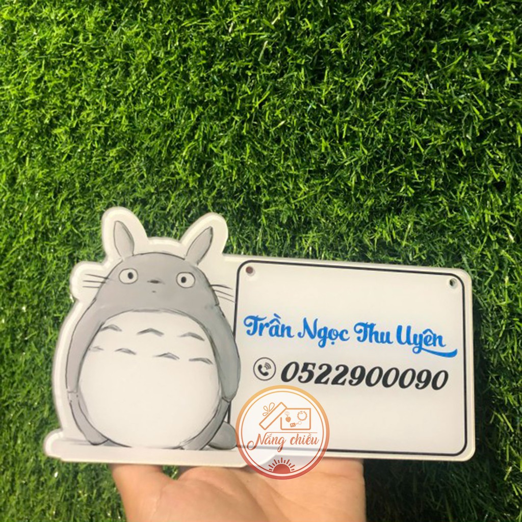 [BIỂN HIỆU MICA TREO SHOP] - Thiết kế theo yêu cầu - Free thiết kế - Mẫu chèn hình Totoro đàng yêu