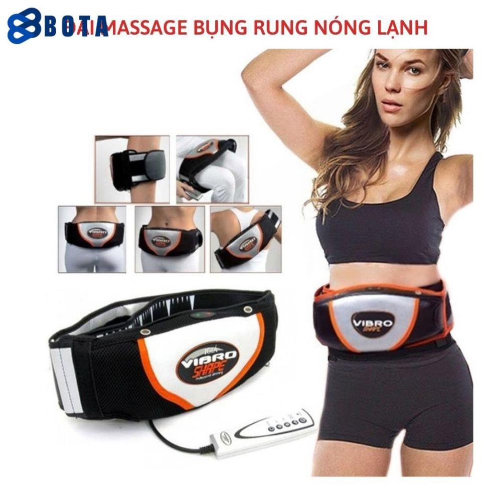 Máy massage bụng nóng lạnh Vibro Shape, Đai mát xa hổ trợ giảm mở bụng