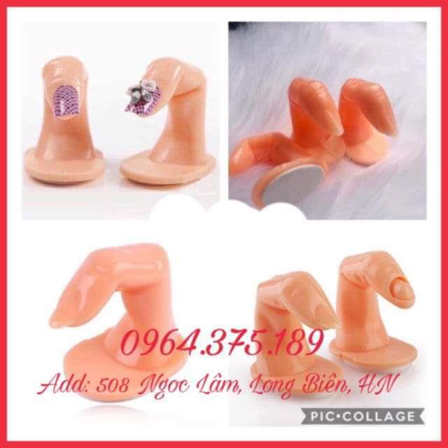 ngón tay giả học nail,dùng tập vẽ đắp bột,sơn gel.....