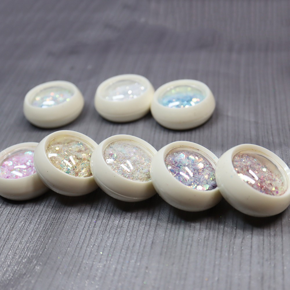 Nhũ kim tuyến nail trang trí móng 8 màu, phụ kiện trang trí móng nhũ vảy cá 8 màu