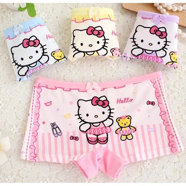 Quần Chip Hello Kitty Chất Cotton Họa Tiết Cực Dễ Thương Cho Bé Unchi Store (V412)