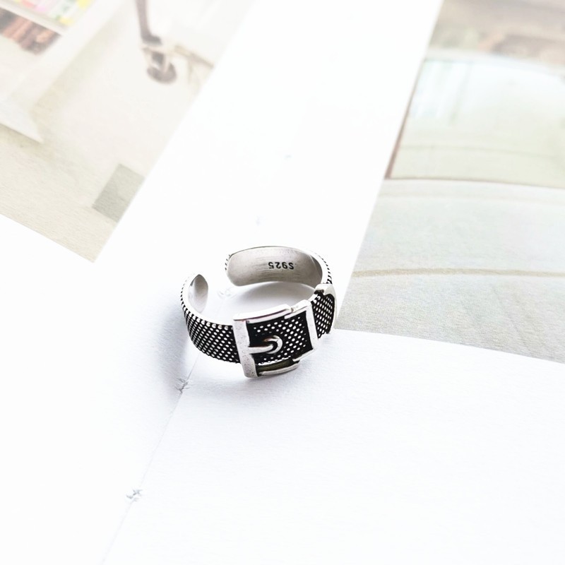 Nhẫn B796 Hình Thánh Giá Phong Cách Retro Âu Mỹ