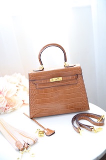H.M kelly da cá sấu sz25