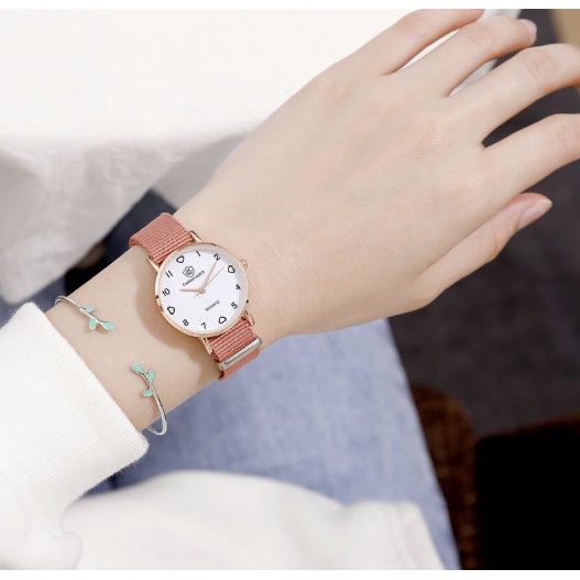 ĐỒNG HỒ NƯ DÂY VẢI DÙ FASHION WATCH D299 PHONG CÁCH HÀN QUỐC | BigBuy360 - bigbuy360.vn