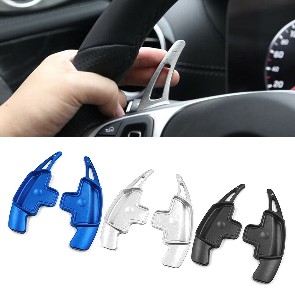 Bộ 2 Cần Gạt Chuyển Số Mở Rộng Bằng Nhôm Cho Mercedes-Benz A B C E CLA CLS GLA GLC GLE S Class 2 Cái