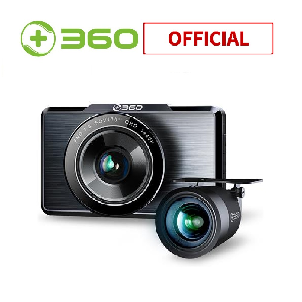 Camera hành trình Qihoo G500H 2K 2560p GPS 2 camera trước sau bản quốc tế - Bảo hành chính hãng