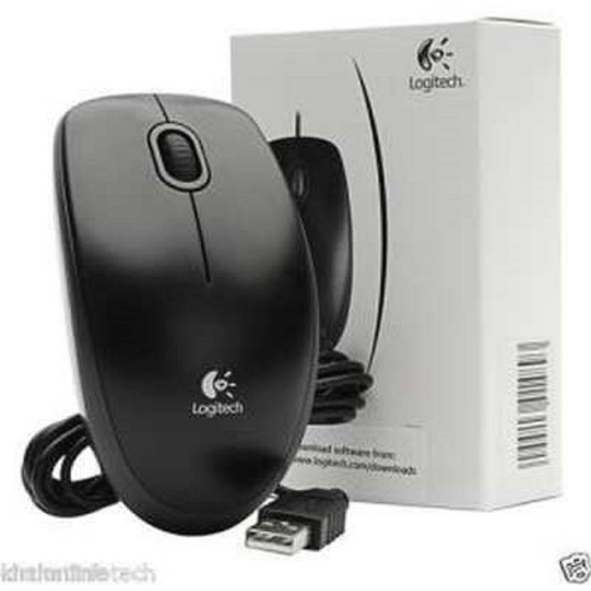 Chuột Quang Máy Tính Có Dây Logitech B100 (Màu Đen)