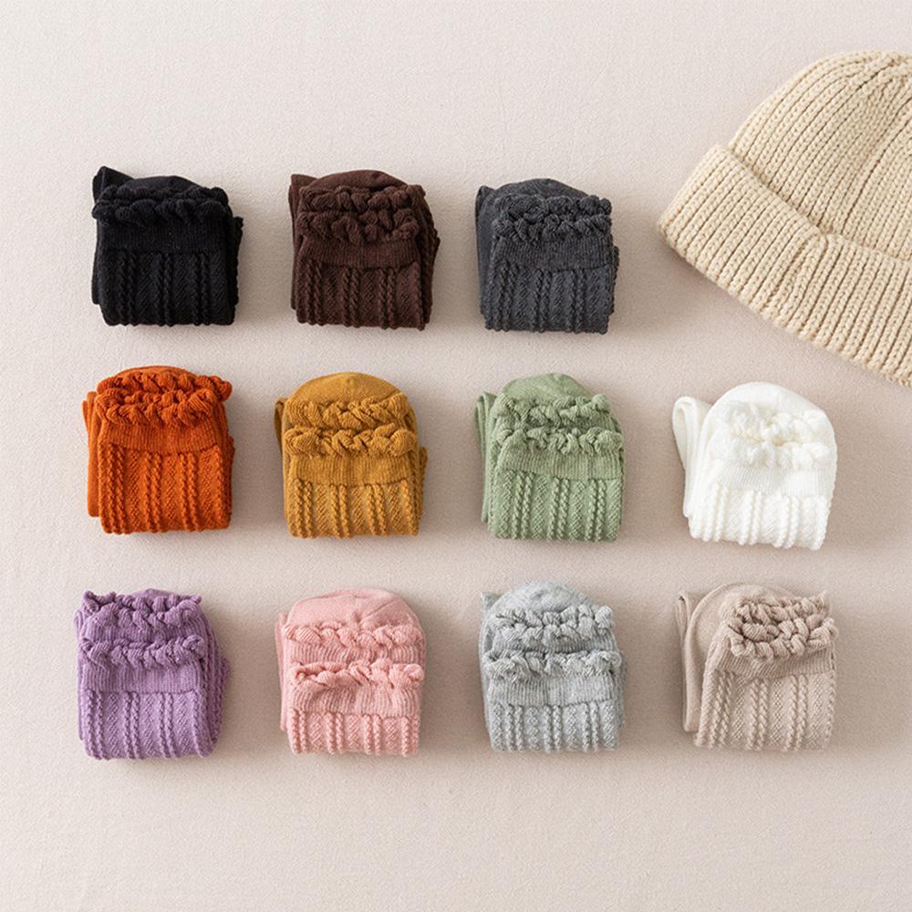 Đôi Vớ Cotton Phối Ren Nhiều Màu Sắc Thời Trang Thu Đông Dành Cho Nữ