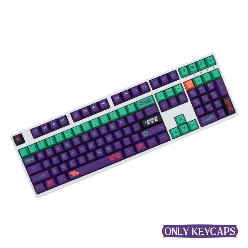 139/151 keys EVA 01 English Japanese Personalized Keycaps Cherry Profile PBT Keycap For GMK Cherry MX Switch Mechanical Keyboard