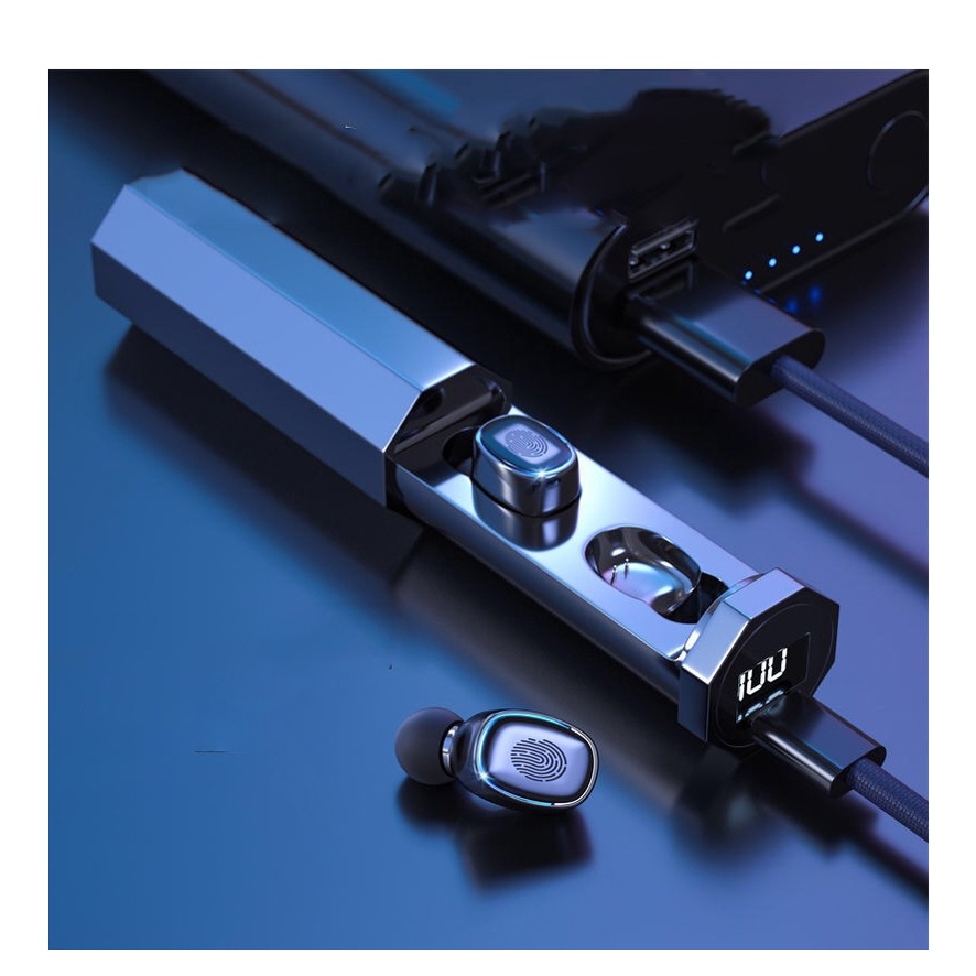 Tai Nghe Không Dây Bluetooth 5.0 Điều Khiển Cảm Ứng Âm Thanh Nổi Chống Nước Kèm Hộp Sạc Chơi Game A7 SUVADO