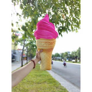 GẤU BÔNG CÂY KEM ỐC QUẾ 3D SIZE 50cm