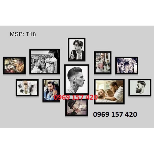 BỘ 11 TRANH TÓC NAM SIZE M