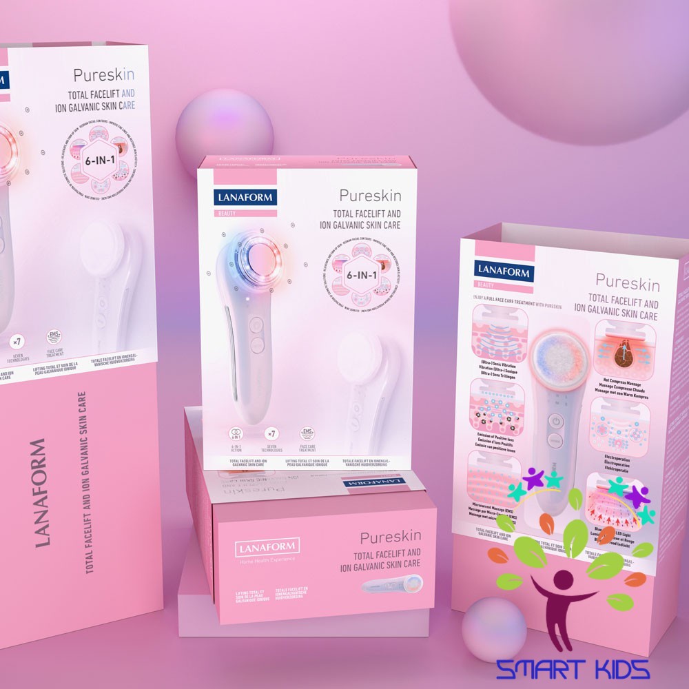 Máy điện di đẩy tinh chất và chăm sóc da 6 trong 1 Lanaform PureSkin