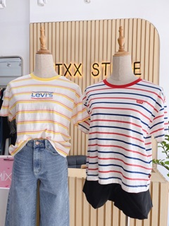 Áo thun sọc Lev*s logo về hàng sẵn ❤️