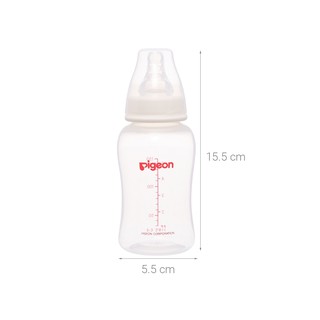 Bình sữa cổ hẹp Pigeon PP Streamline 150ml