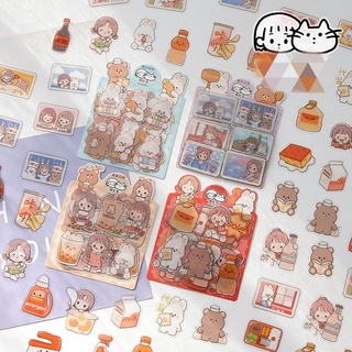 Set hình dán sticker pet trang trí túi 40 miếng dán hoạt hình dễ thương