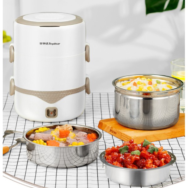 Hộp cơm cắm điện Royalstar RFH-30K, 3 tầng, sử dụng inox 304 cao cấp