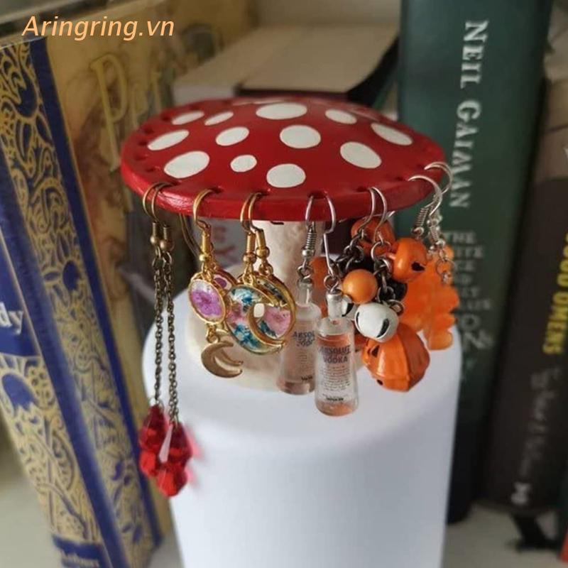 Giá Đỡ Bông Tai Hình Nấm 26 Lỗ Bằng Nhựa Resin Tiện Dụng