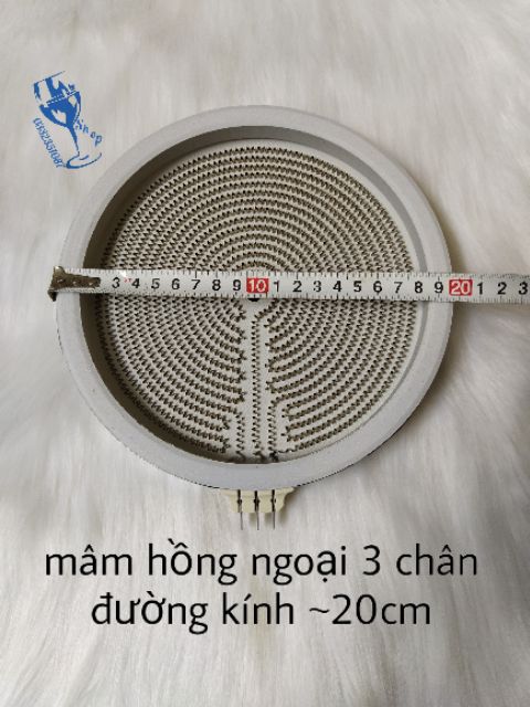 Mâm nhiệt - mâm bếp hồng ngoại 3 chân đường kính ~ 20cm