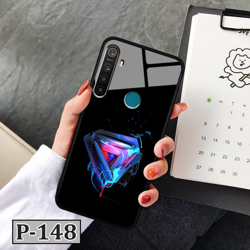 Ốp Realme 5i/ 6i - lưng kính in hình 3D