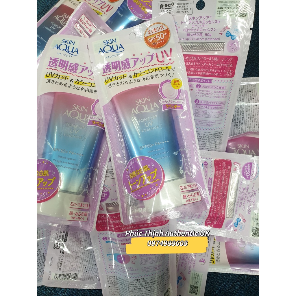 Kem Chống Nắng Nâng Tông Dành Cho Mọi Loại Da Sunplay Skin Aqua Tone Up UV Essence Lavender SPF50+ PA++++