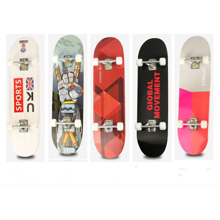 Ván trượt skateboard thể thao chất liệu gỗ phong ép cao cấp 7 lớp mặt nhám