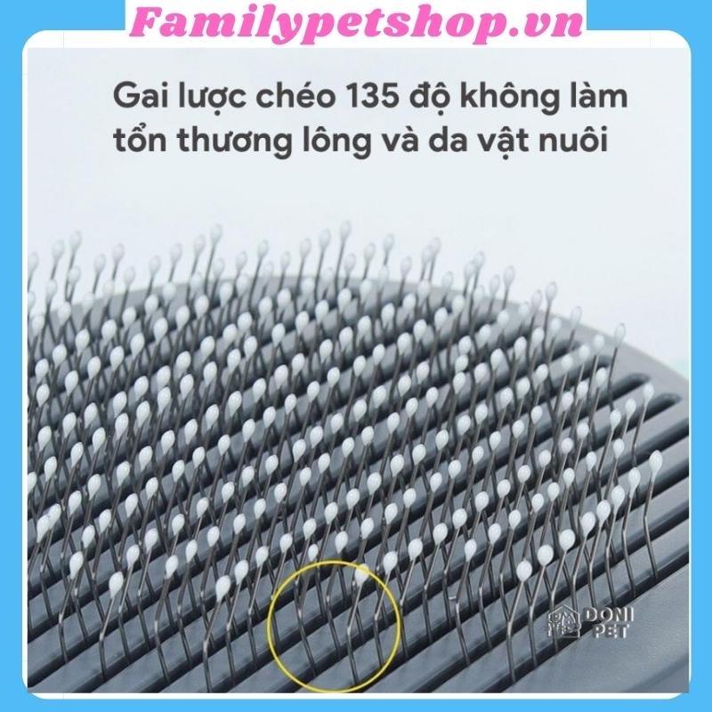 Lược chải lông cho chó mèo có nút bấm PAKEWAy chính hãng-familypetshop.vn