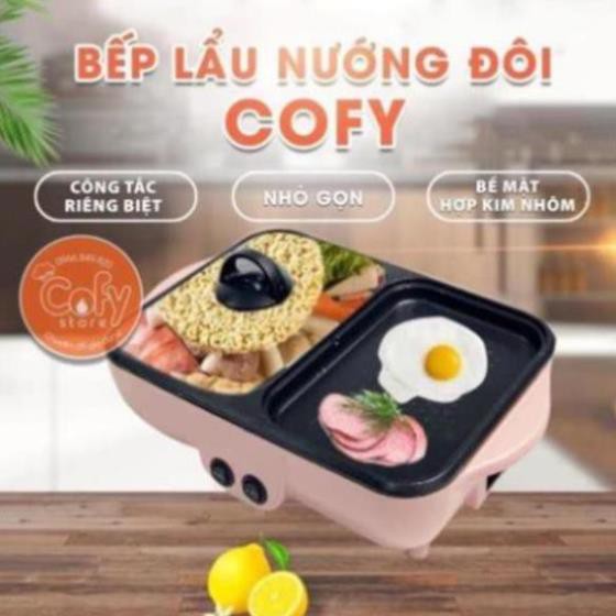 [ FREE SHIP ] Nồi Lẩu Kiêm Nướng 🥘 2in1 Mini Hàn Quốc🥘 Bếp Lẩu Nướng Đa Năng Cao Cấp💯