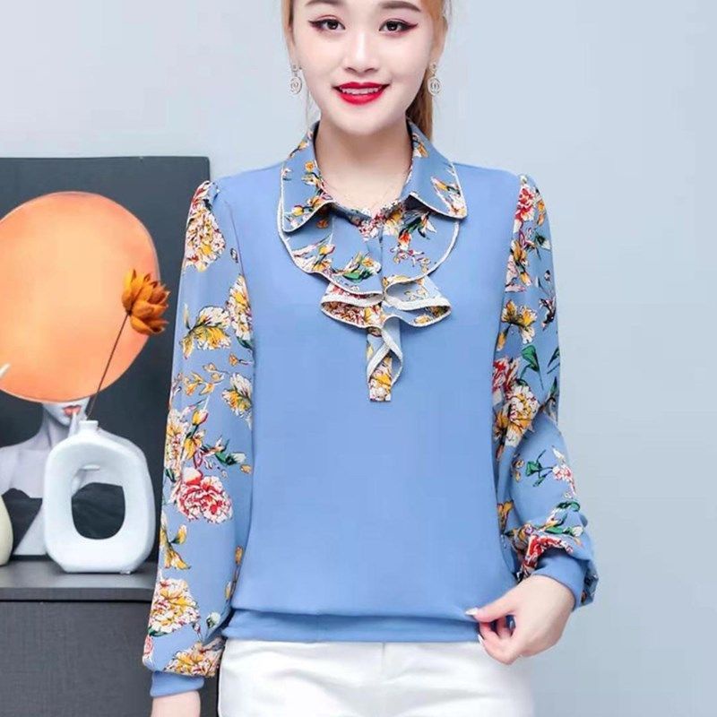 Áo Thun Tay Dài Dáng Rộng Phong Cách Phương Tây Thời Trang Mùa Hè Cho Phụ Nữ Trung Niên