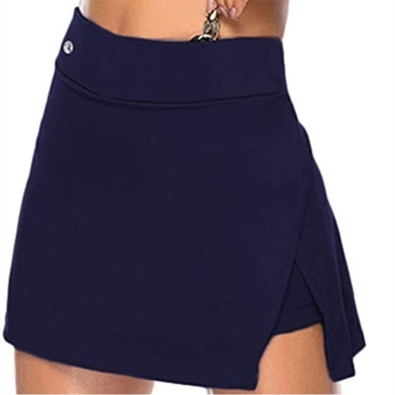 Chân Váy Tennis Thể Thao 2 Trong 1 Lưng Cao Có Túi Dành Cho Nữ