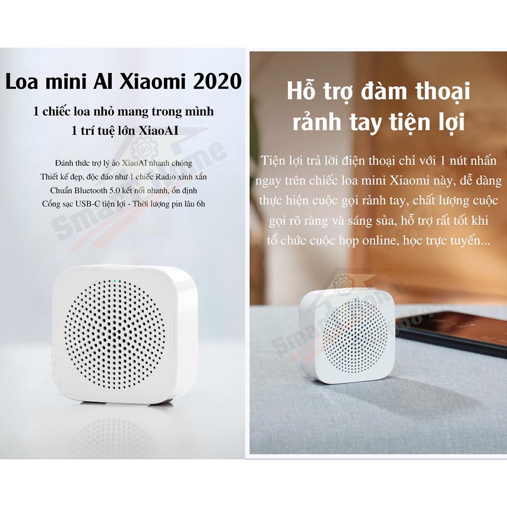 Loa Bluetooth Mini Xiaomi , Loa Mini Xiaomi Thông Minh Kích Thước Chỉ Khoảng 3 Ngón Tay Dễ Dàng Bỏ Vào Túi Mang Đi