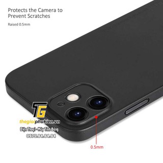 Ốp lưng lụa iPhone 12, 12 Mini chính hãng Memumi siêu mỏng 0.3mm