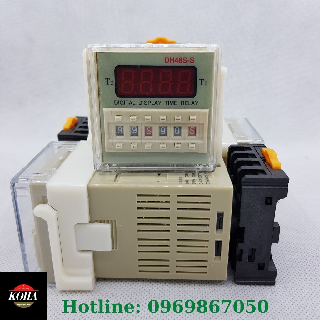 Rơle thời gian Omron - DH48S-S. Công tắc hẹn giờ đảo chiều DH48S-2Z - Bộ timer hẹn giờ luân phiên thiết bị điện.
