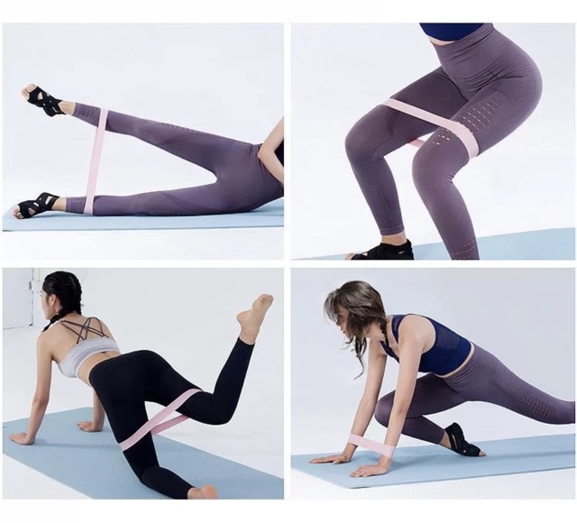 Dây kháng lực mini band, dây cao su miniband tập chân mông, phụ kiện tập gym