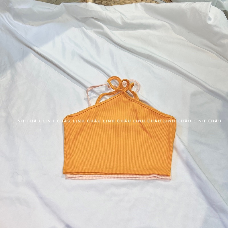 ÁO YẾM CROPTOP THUN GÂN