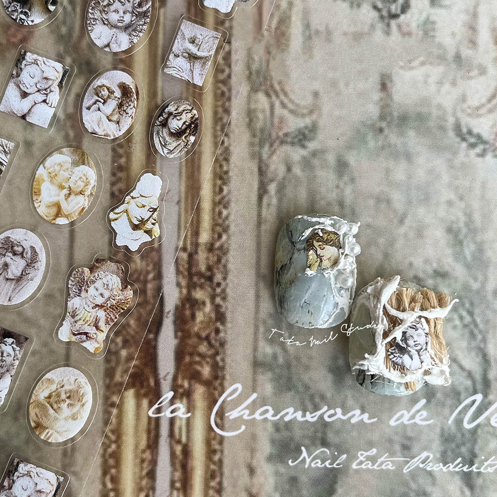 [Hàng mới về] Miếng dán trang trí móng phong cách Boho cổ điển siêu mỏng DIY