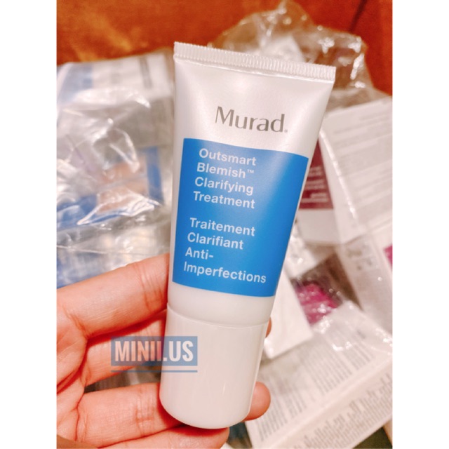 🐳Kem giảm mụn tối đa Murad Outsmart Acne Clarifying Treatment minisize