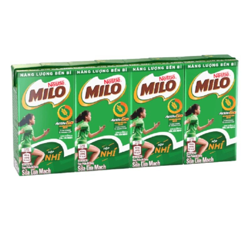 Lốc 4 hộp sữa dinh dưỡng Milo 115ml