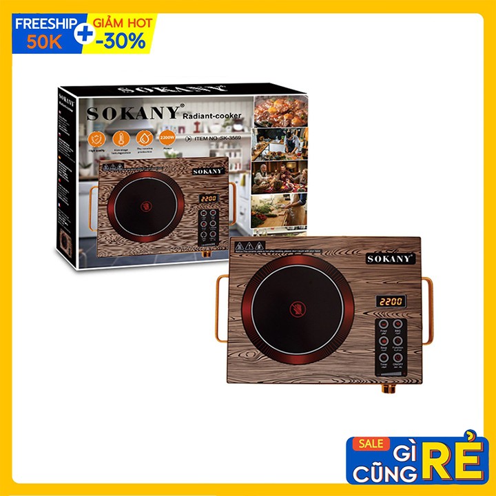 Bếp hồng ngoại không kén nồi 2200W Chính hãng Sokany