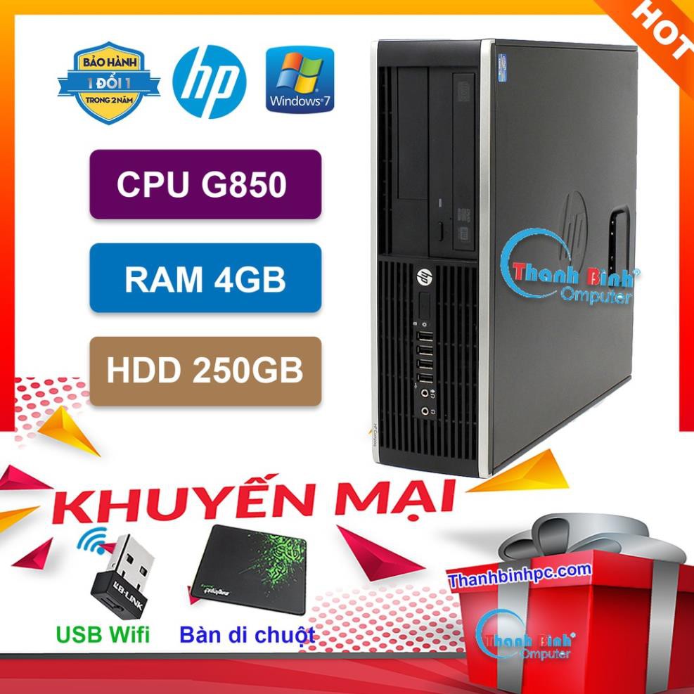 Máy Tính Cũ Giá Rẻ ThanhBinhPC Máy Tính Để Bàn - HP Pro 6300/8300 ( G850/4G/250G ) - Bảo Hành 12 Tháng.