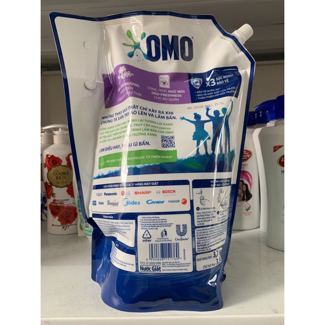 Nước giặt Omo matic khử mùi thư thái 3,6kg